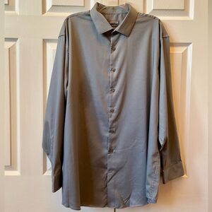 Kenneth Cole Men's Charcoal Dress Shirt 18 34/45